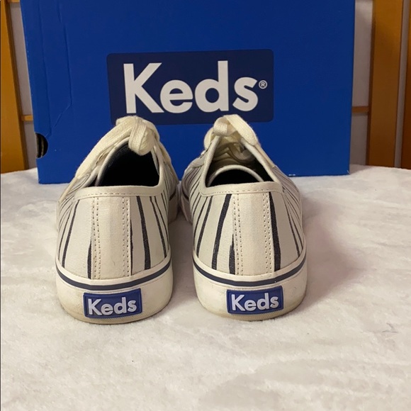 Keds Douple Up Wash Stripe White Sz 8.5 - Picture 3 of 6